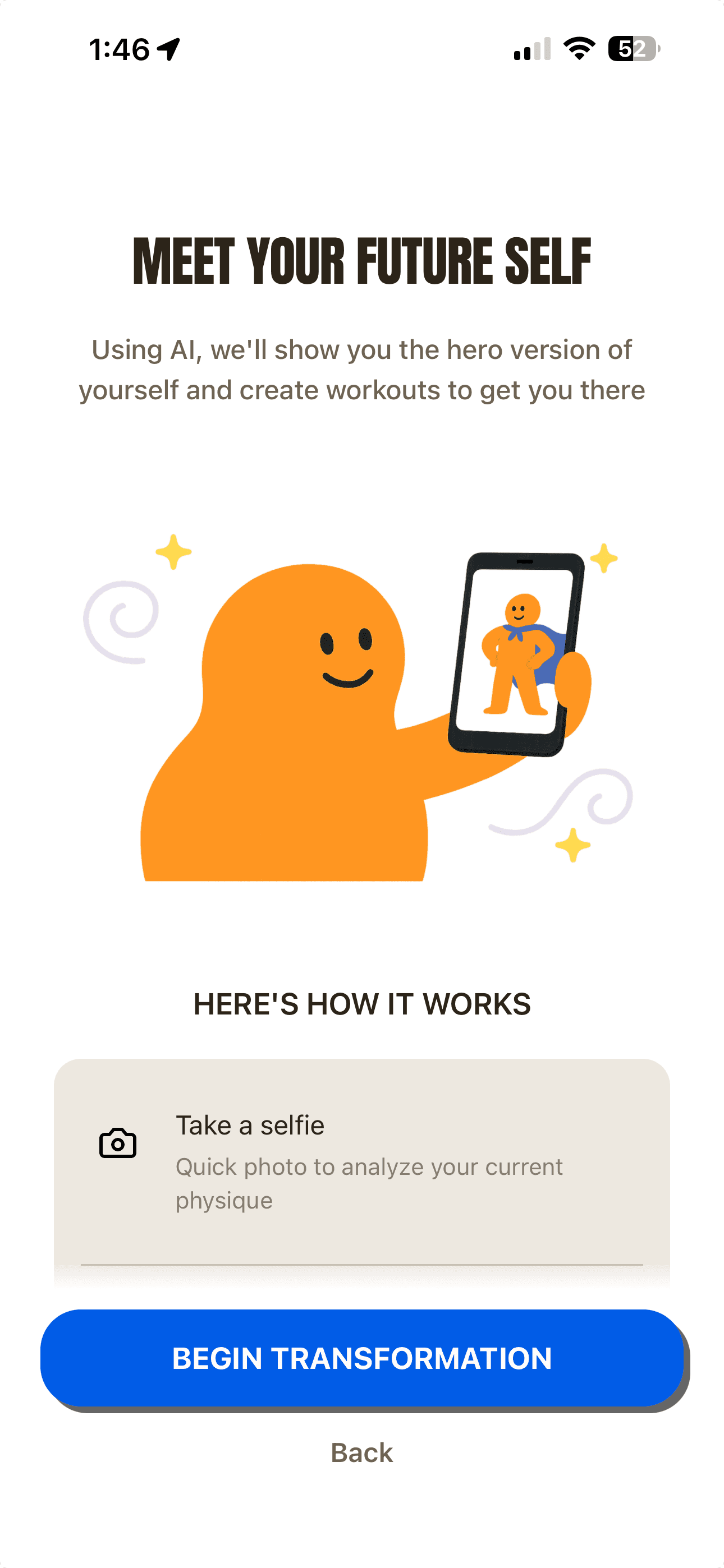 Hero Fitness App - Rest Screen